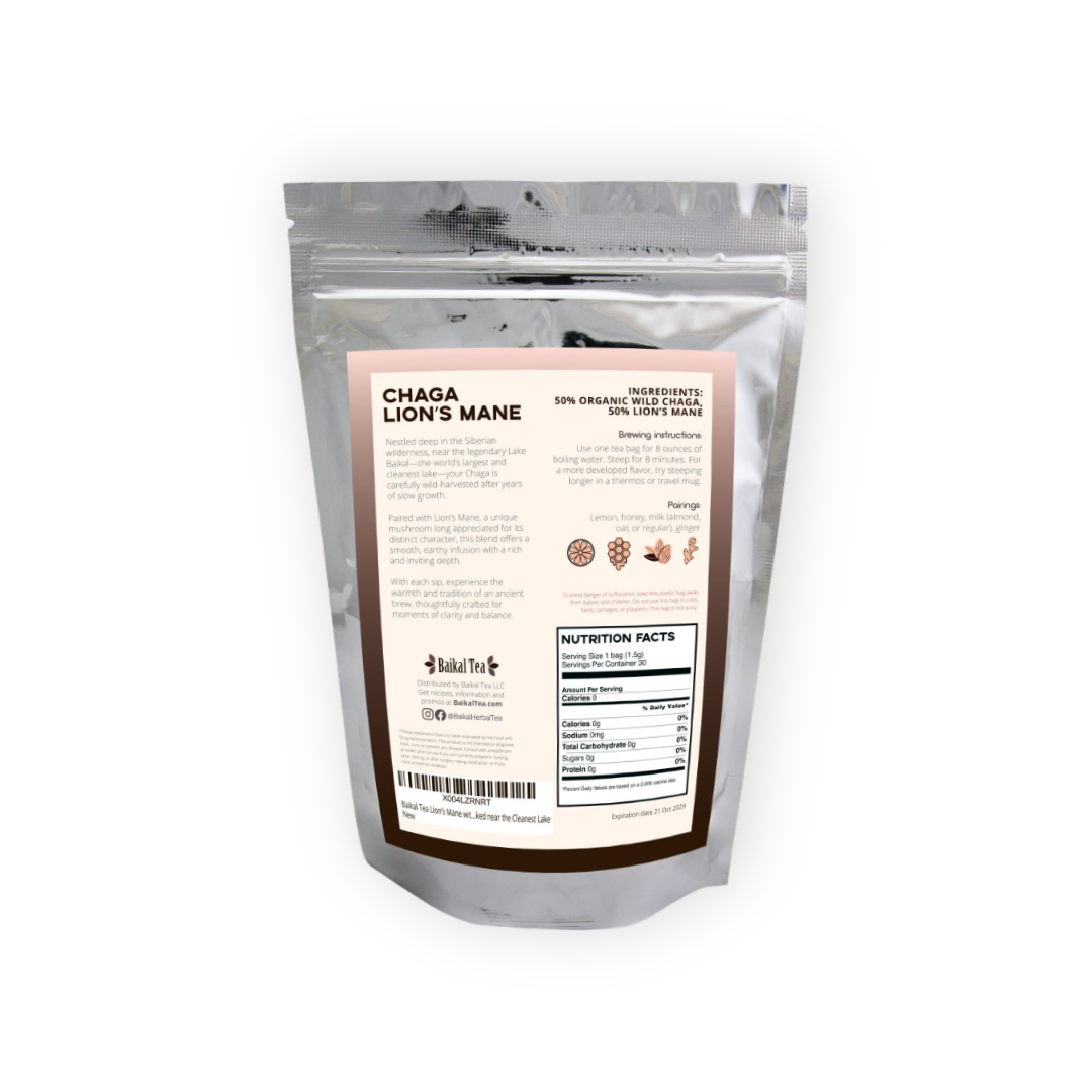 Lions' Mane Chaga Tea
