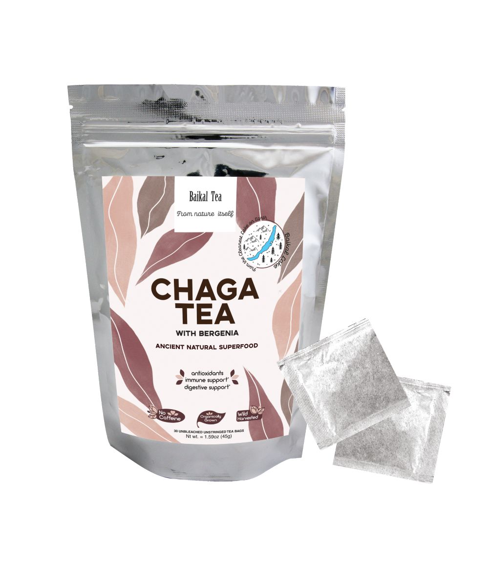 Chaga Tea with Bergenia